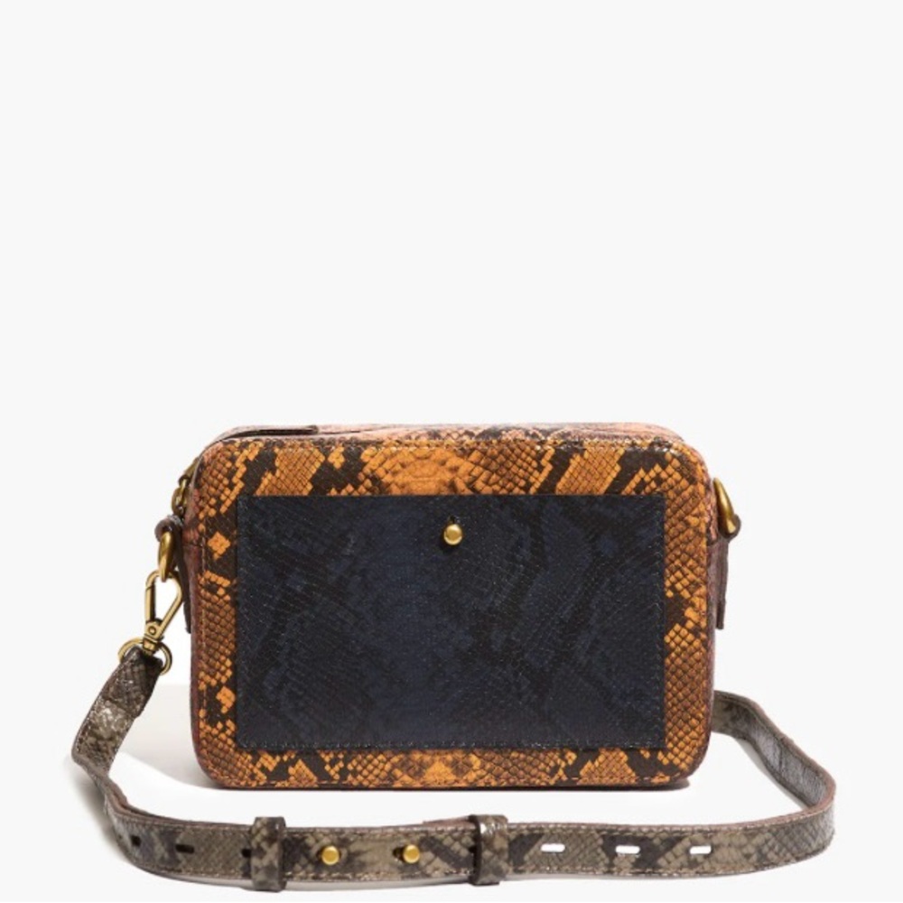 ✨Madewell✨ Transport Camera Bag Snake Embossed Edition, NWT✨
